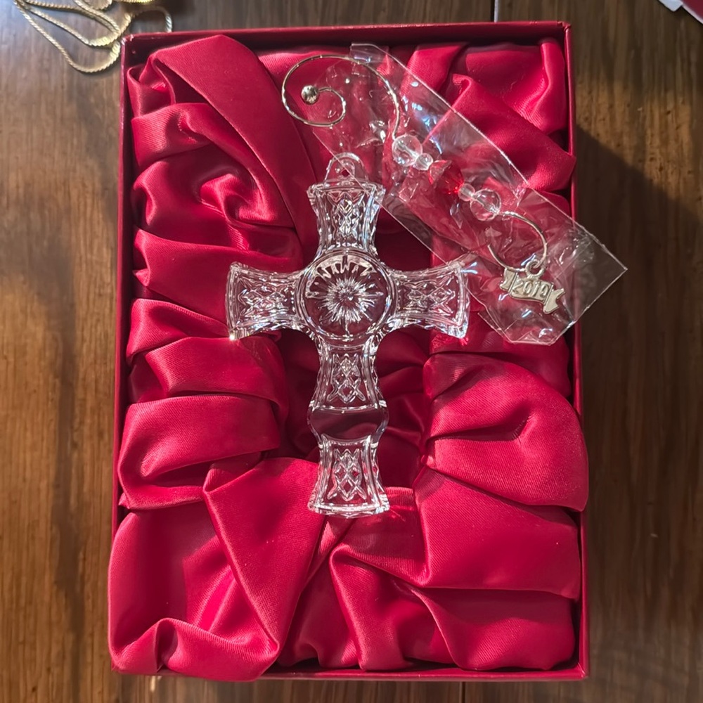 NWT Waterford Crystal Kilree Cross Ornament